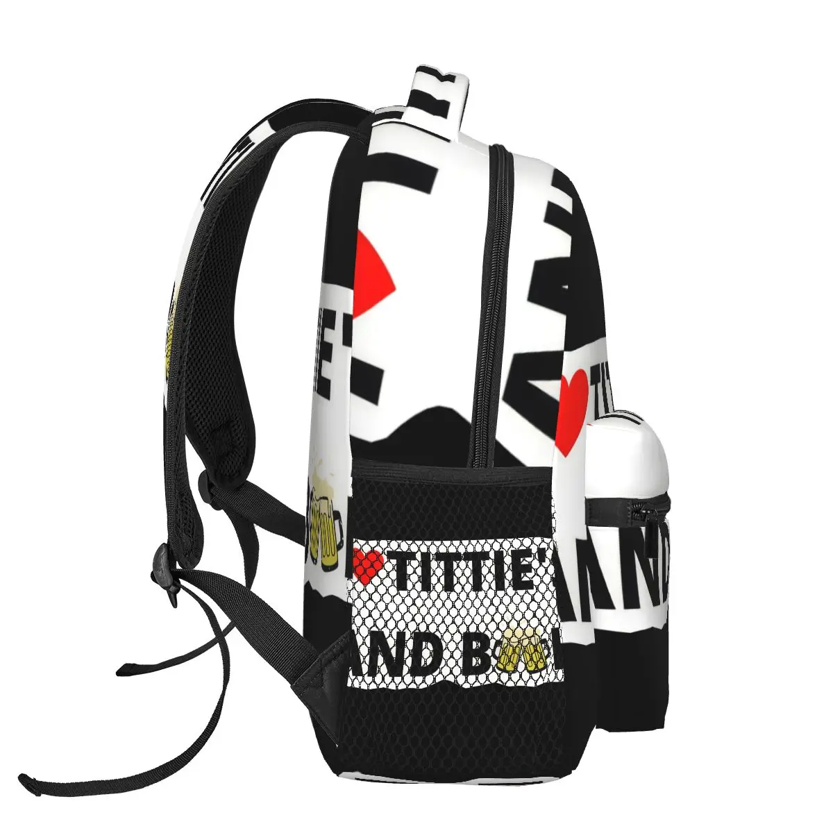 I Heart Titties And Beer Casual Backpack Unisex Students Leisure Travel Computer Backpack