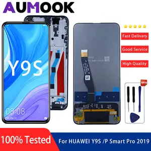 Bilashmart 6.59 inch Huawei Y9S STK L21 STK LX3 STK L22 Huawei P Smart Pro 2019 LCD LCD Touch Screen Digitizer with frame Display