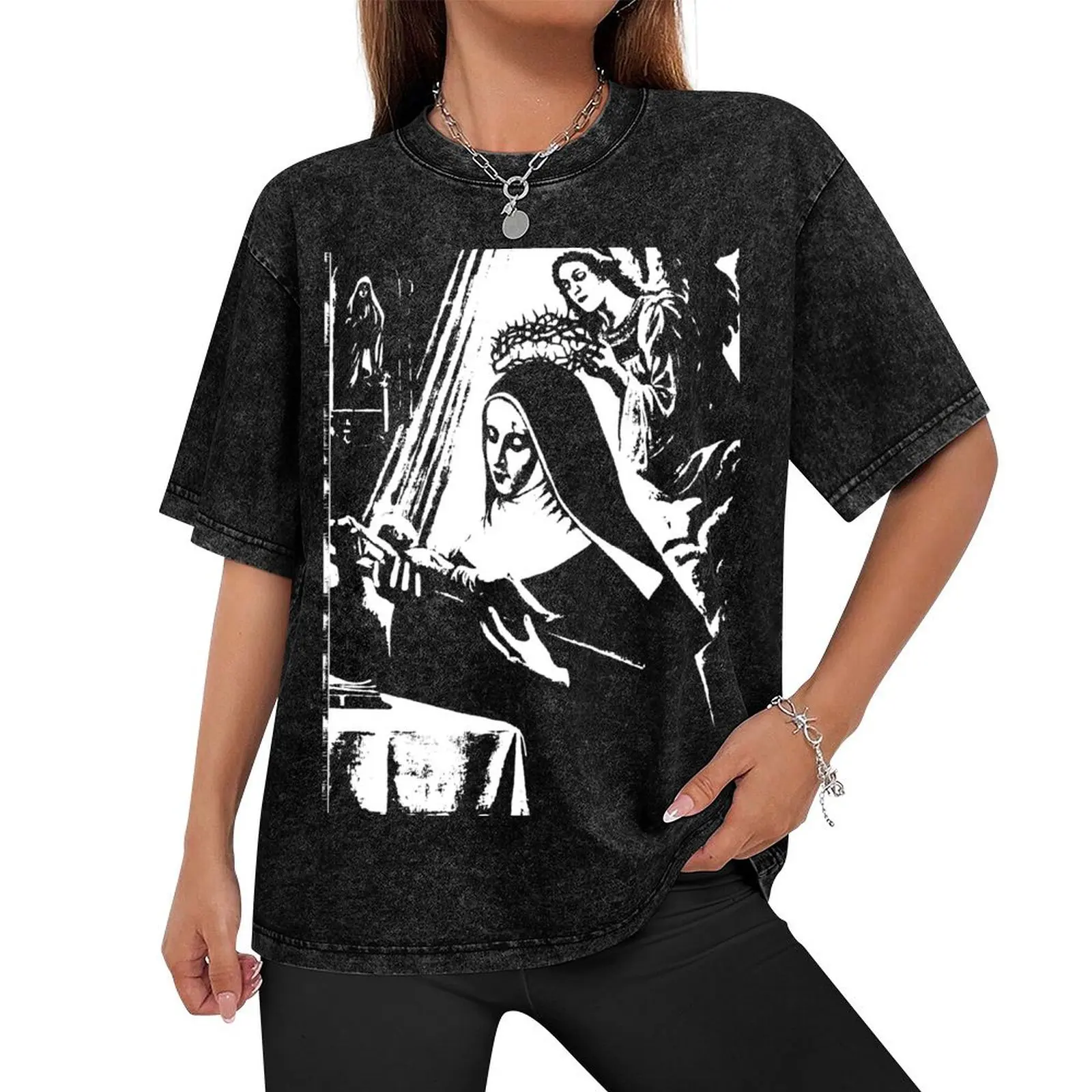 Saint Rita of Cascia T-Shirt funny costumes street wear man t shirt mens workout shirts