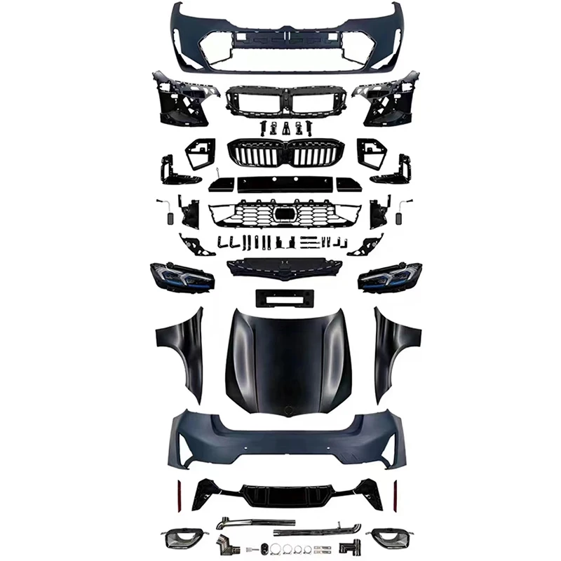 

Suitable for BMW 3 F30/F35 upgrade to new G20/G28 MT style body kit car bumper with hood front and rear bumpers