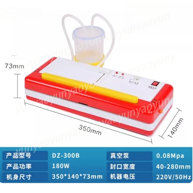 Home Vacuum Sealer Machine for Food Preservation, Compact Dry/Moist Food Packaging Sealer with Multi-Function, Includes Bags