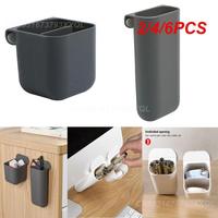 2/4/6PCS Wall-mounted Storage Box Tilt Angle Storage Cylinder Home Supplies Pen Container Compartment Storage Boxed