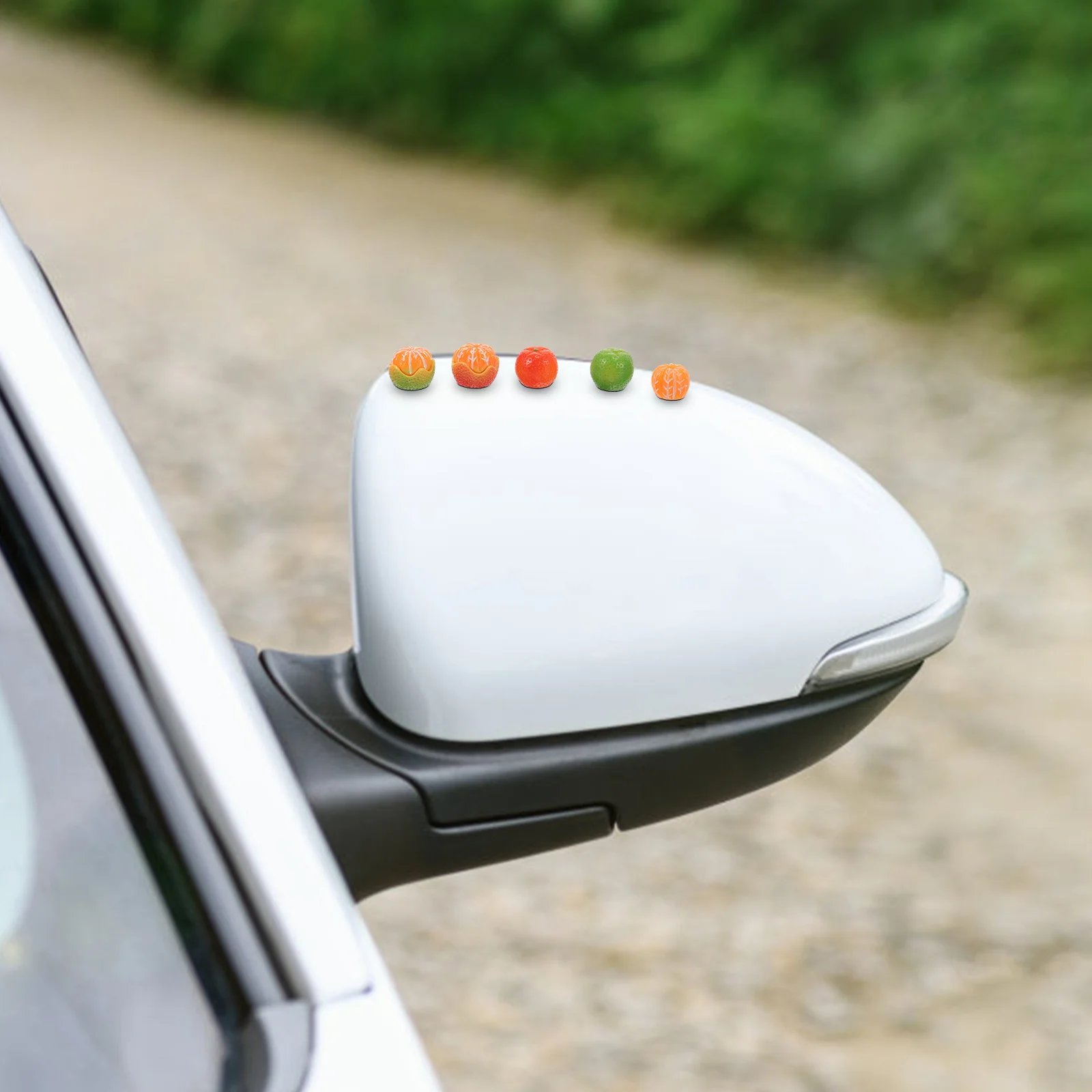 

5Pcs Resin Sand Orange Decor Car Dashboard Ornament Vehicle Interior Stylish Accessory for Daily Commute Aesthetic Car Decor