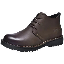 VIPOL Tooling Boots for Men Retro Leather Shoes Comfortable Platform Leisure Flats Classics Outdoor Leisure Men's Boot