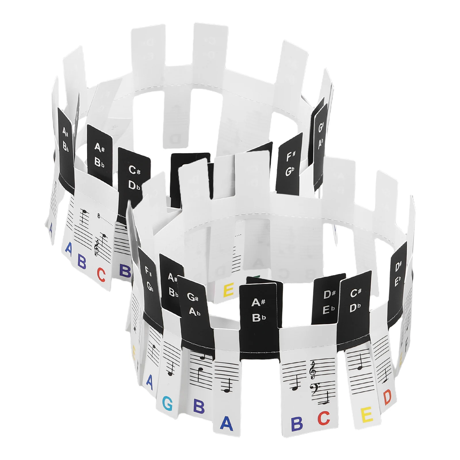 

Stickers Piano Keyboard Korean Learn for Adult Beginners Accessories White Musical