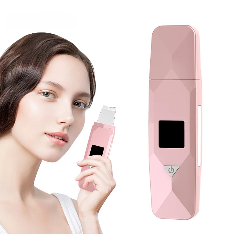 2024 New beauty personal care clean facial skin scraper electric spatula peeling ultrasonic skin scrubber for whitening facial