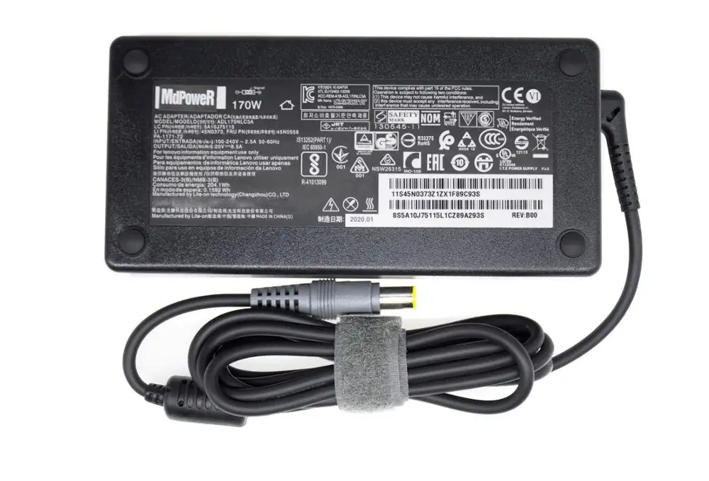 

20V 8.5A 170W 7.9*5.5mm Laptop AC Adapter for Lenovo ThinkPad W520 W530 T520 W700 W70 45N0117 45N0113 45N0353 42T5284