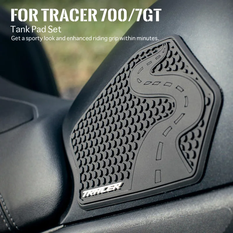 

for TRACER 700 7GT 7gt 2020-2024 2021 2022 2023 Motorcycle Side Fuel Tank Pad Set Sticker Knee Grip Gas Tank Protector