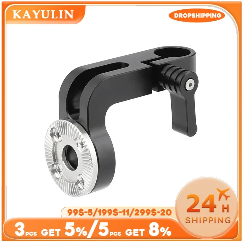 KAYULIN  L Shape Extension Arm Arri Rosette M6 Female Thread Adapter & 15mm Rod For Rosette Accessories