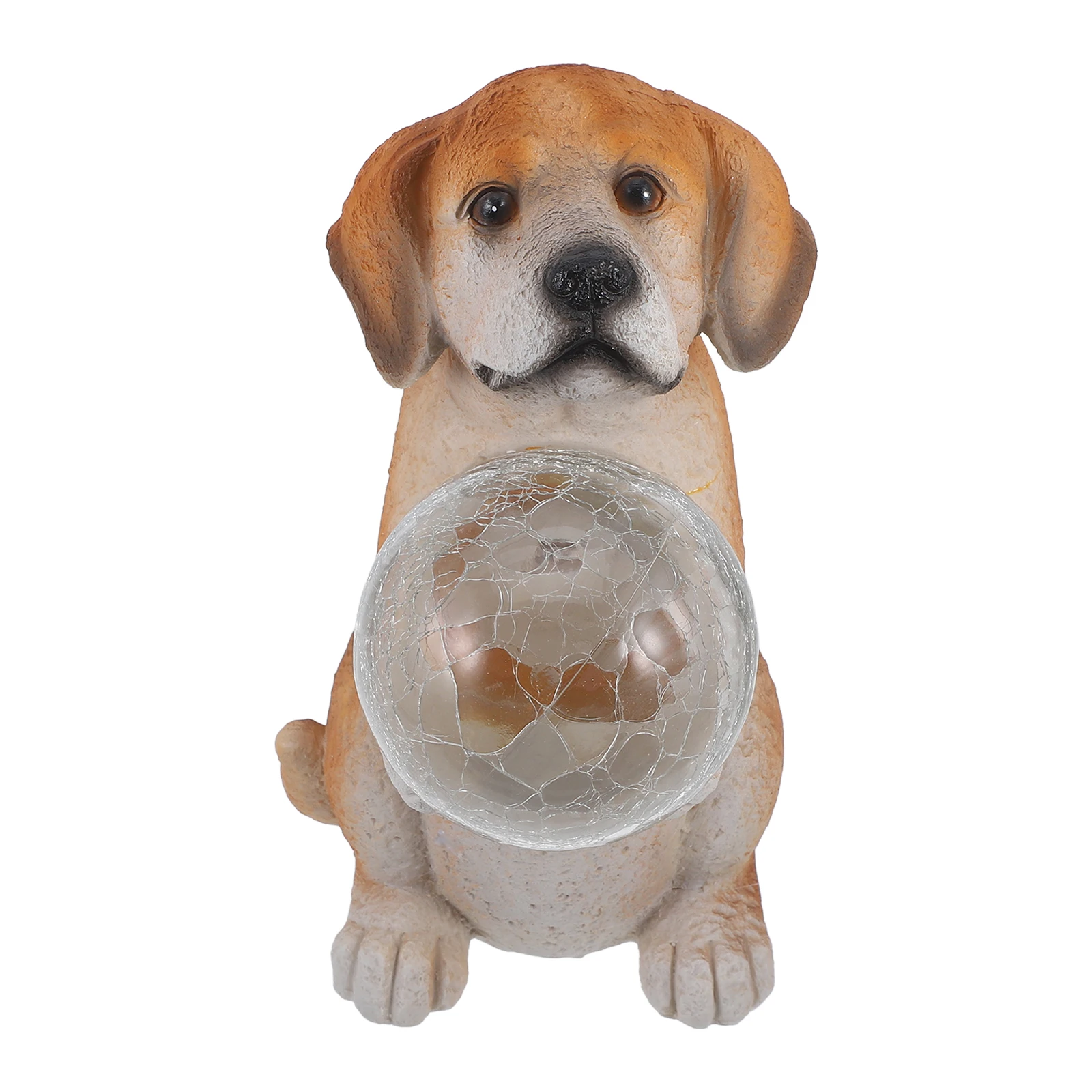 

Solar Simulated Animal Lights Lifelike Dog Statue Decorations Kitten Figurine Resin Small Model Garden Outdoor