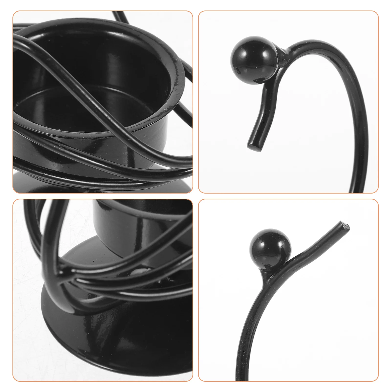 

2pcs Iron Art Holders Vintage Candlestick Holders Decorative Desktop Candlesticks For Wedding Home Table Centerpieces