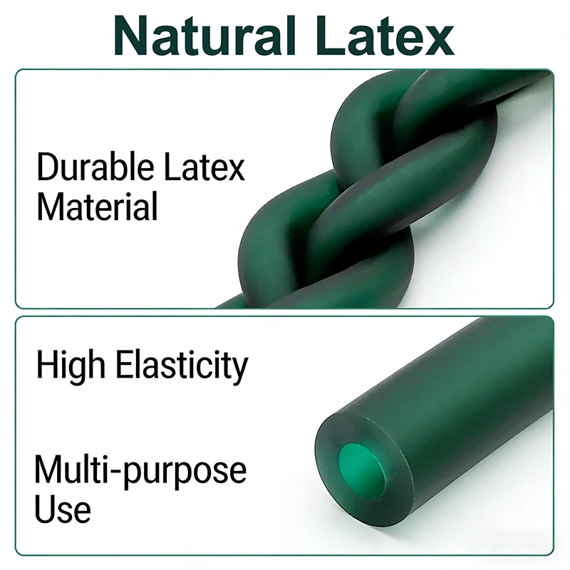 Natural Latex Tube ID1.6-4mm 1-5M Antifreeze High Resilience Strong Tensile Catapult Hose for Slingshot DIY Making