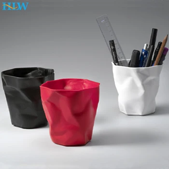 Gel Pen Pencil Pin, Ponto De Esfera, Desk Decoração Organizador, Suporte de papelaria, Pen Holder,Flower Pot, 3 cores