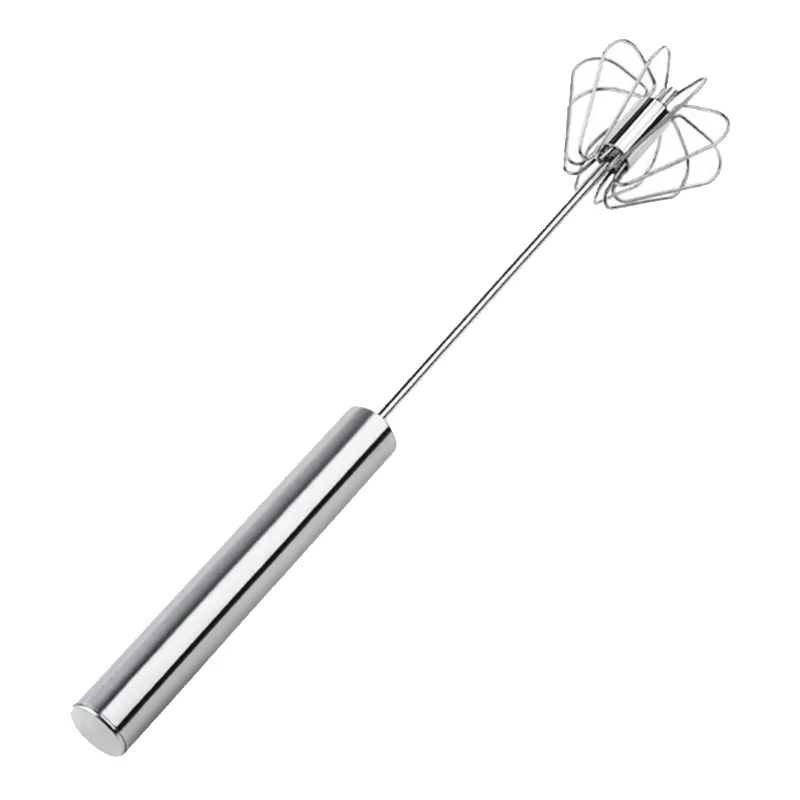 Egg Whisk, Stainless Steel Hand Push Whisk Blender for Home, Versatile Tool for Egg Beater,Kitchen Tool for