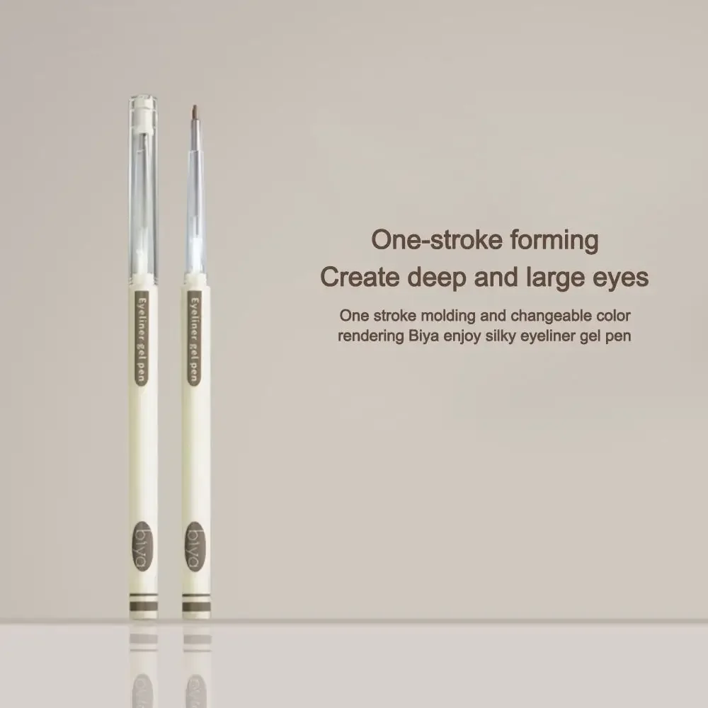قلم تحديد عيون جل مقاوم للماء ومقاوم للتلطخ، قلم تحديد عيون طويل الأمد وعالي الصباغ، قلم تحديد العيون بالتفصيل