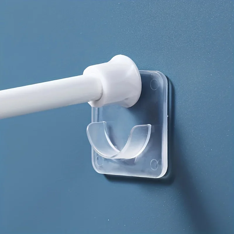 2pcs/set, Punch-free Wall Hook, Door Decoration Key Rack, Punch-free Wall Hook, Adhesive Strong Load-bearing Door Rear Hook