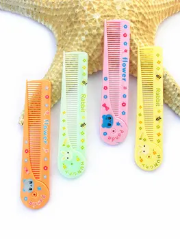 Baby Haar Pflege Pinsel Anti-frizz Friseur Liefert Nette Cartoon Kunststoff Klapp Tragbare Spitzen Schwanz Kamm für Kinder Mädchen