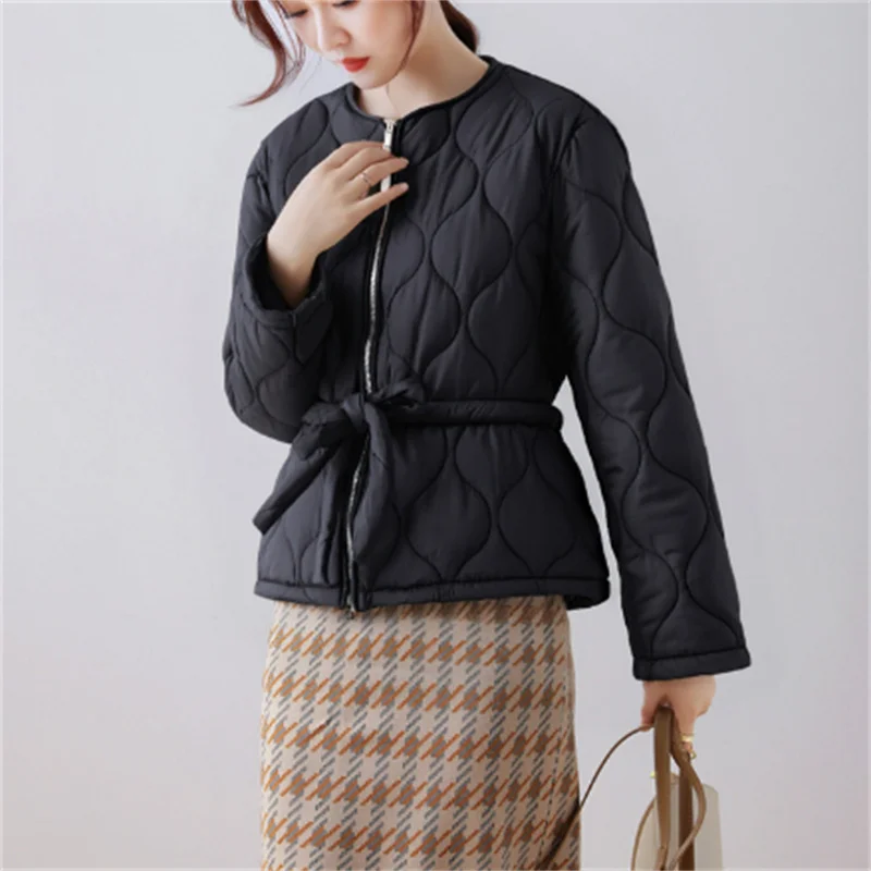 

Women's Trendy Belted Cotton Jacket 4-Color Options for Fall Fashion Sexy And Stylish Design