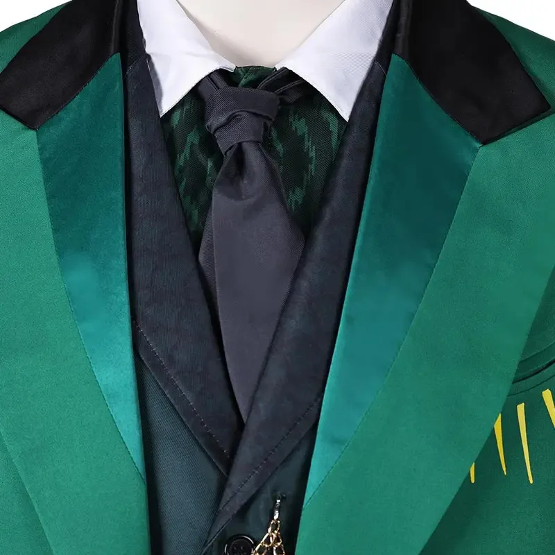 CyMovie Wicked The Wonderful Wizard of Oz Cosplay Green Uniform Complete Set Men Christmas Halloween New Year Role Play Costume