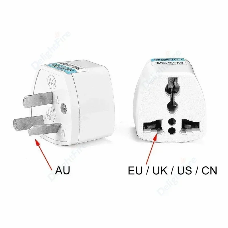 Adapter wtyczki AU American UK EU US To AU Uniwersalny adapter podróżny typu I Australijskie gniazdo AC Konwerter wtyczki elektrycznej