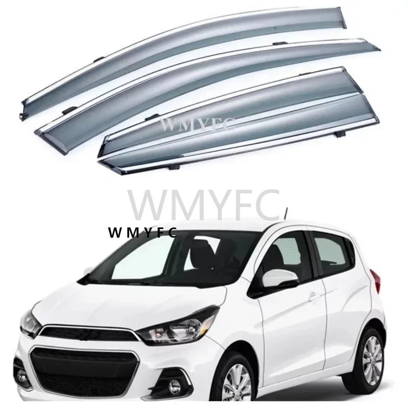 

Window Visor For Chevrolet Spark 2010 - 2020 Side Window Deflectors Sun Rain Guards Car accessories styling