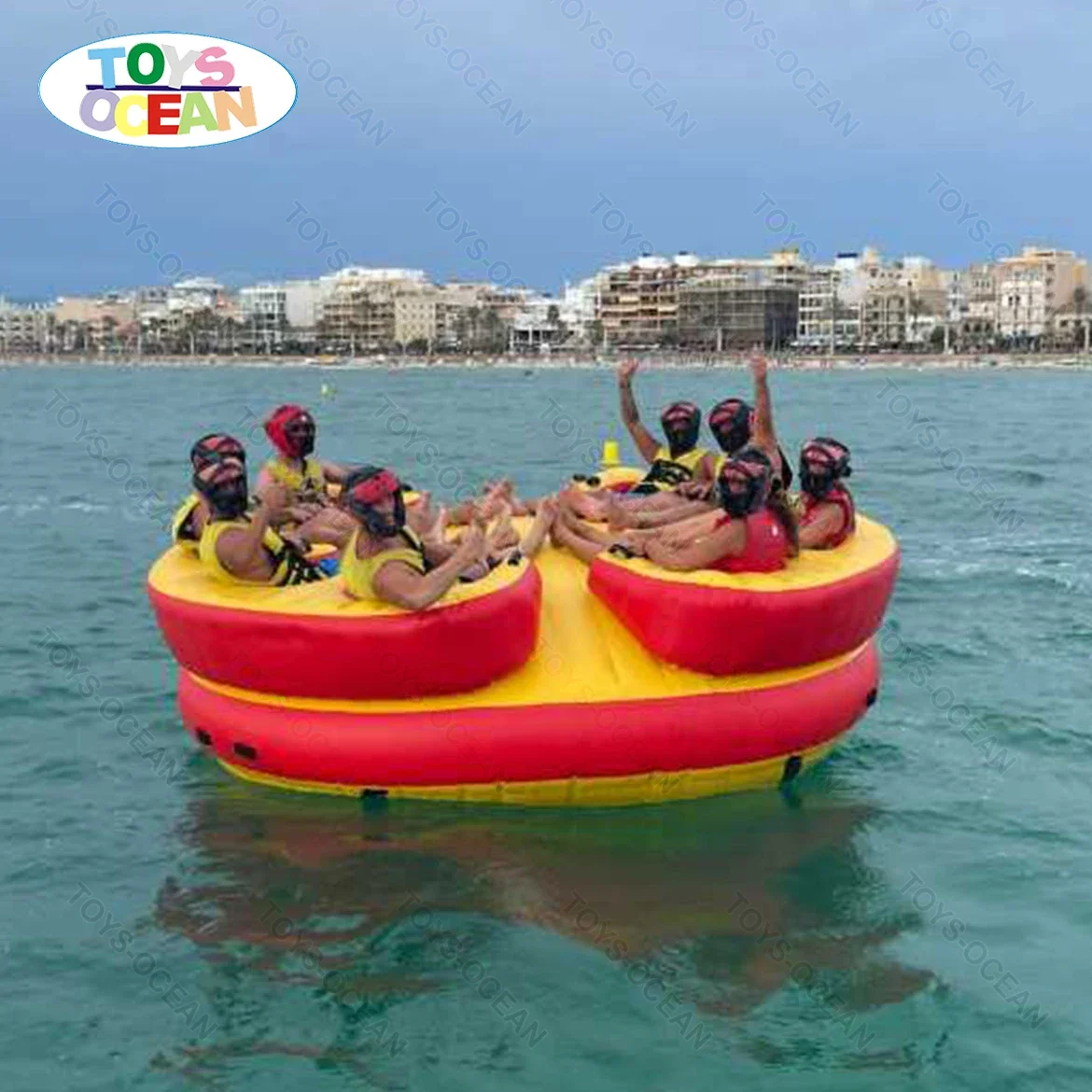 Water Towing Inflatable Lounge Boat Customized Commercial Water Sports