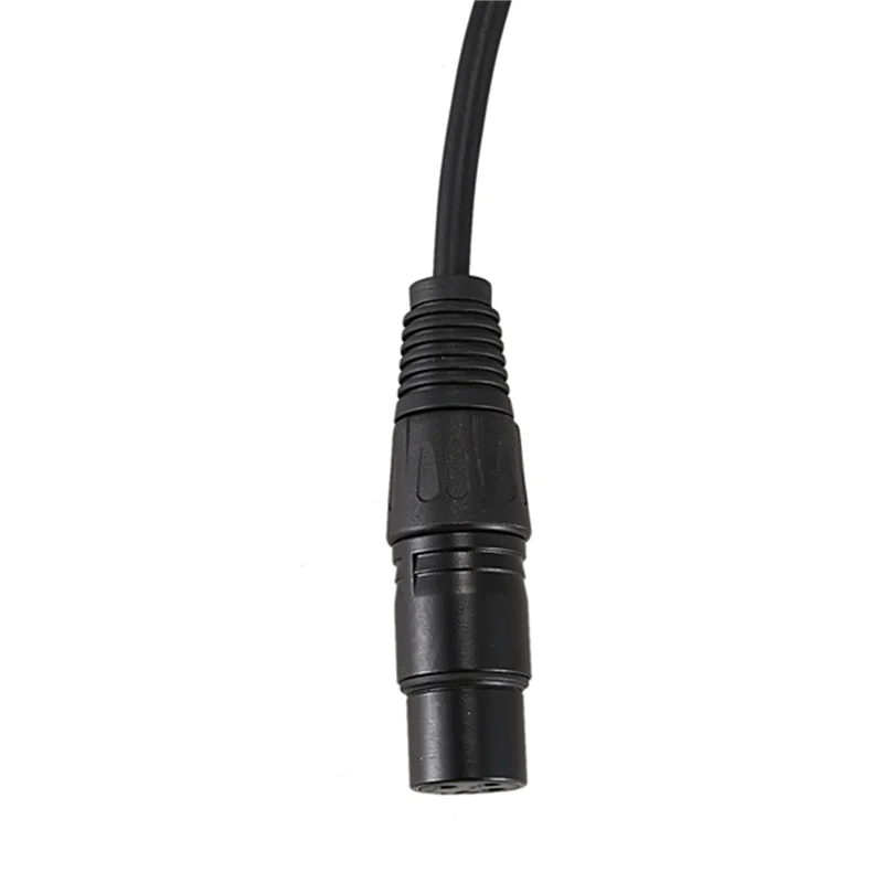 كابل XLR يومي 4X بزاوية قائمة ذكر إلى أنثى، سلك ميكروفون، سلك سلك إشارة DMX للتوازن/الخلاط/المكبر للصوت