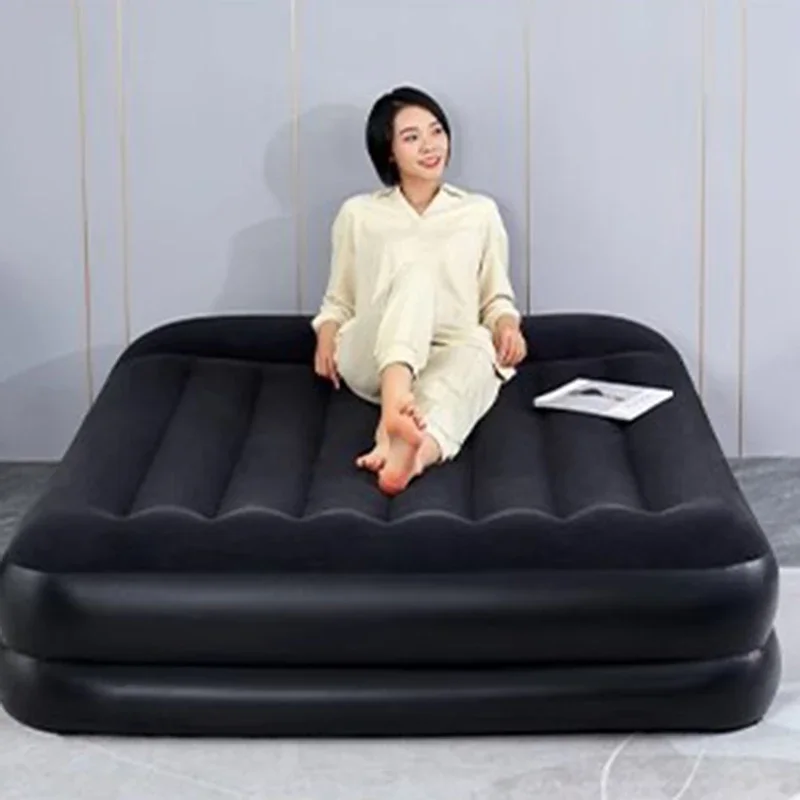 Cama moderna De lujo para ahorro De espacio, Tatami inflable De diseño para niñas, Tatami seguro para acampar, muebles De cuero para exteriores