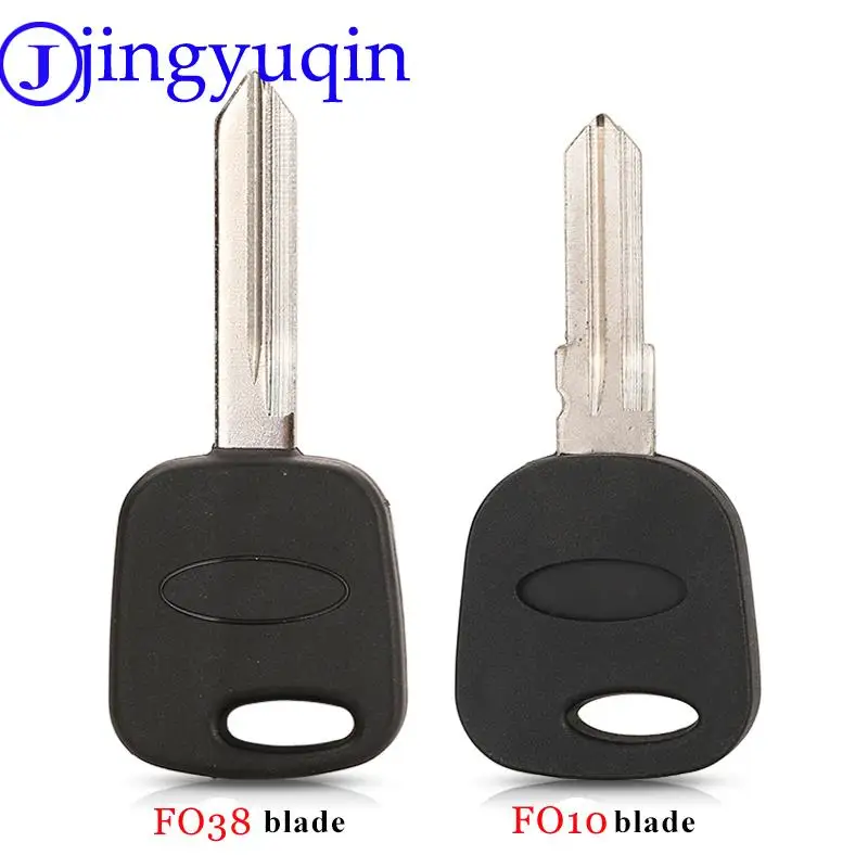 Obudowa kluczyka samochodowego transpondera jingyuqin dla Ford Escape Kuga Maverick Focus Mondeo F150 Mustang zamiennik etui na klucze Fob FO38/FO10