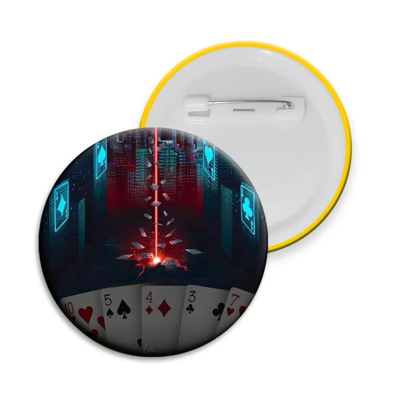 Japan TV Alice in Borderland Soft Button Pins Chishiya Kuina Creative Brooch Round Badge for Backpack Clothing Decoration Gifts