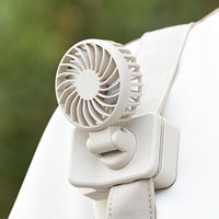 New Arrivals Mini Clip Fan USB 1200mAh Rechargeable Fan Angle Adjustable Small Stand Portable Fan for Outdoor Personal