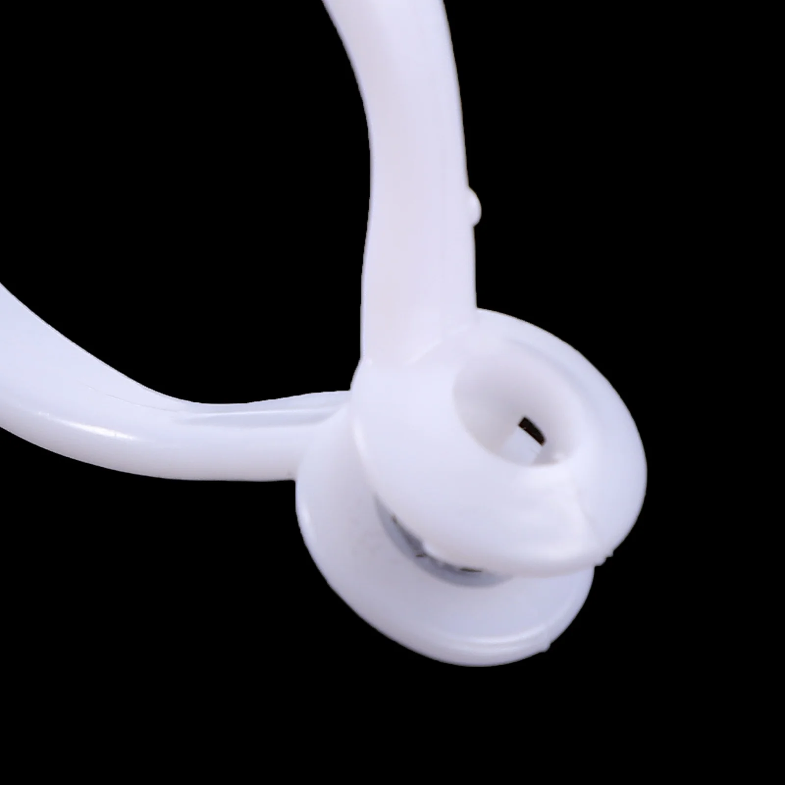 

30Pcs Curtain Rings Plastic Shower Curtain Hooks Heavy Duty Roman Rod Hanging Rings Household Drapery Accessories