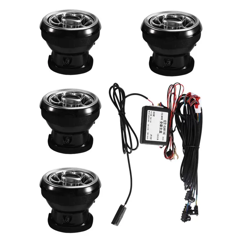 Decorative Lamp Accessory 256 Colours LED Air Vent For Jeep Wrangler JL 2018-2023 Car A/C Air Outlet Turbine Nozzle view 4