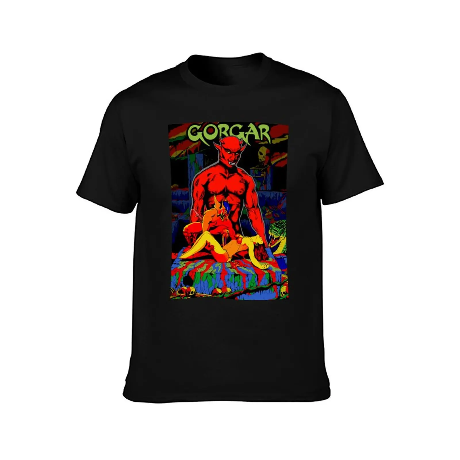 Gorgar Pinball T-Shirt Simple Casual Short Sleeve Cotton T-Shirt