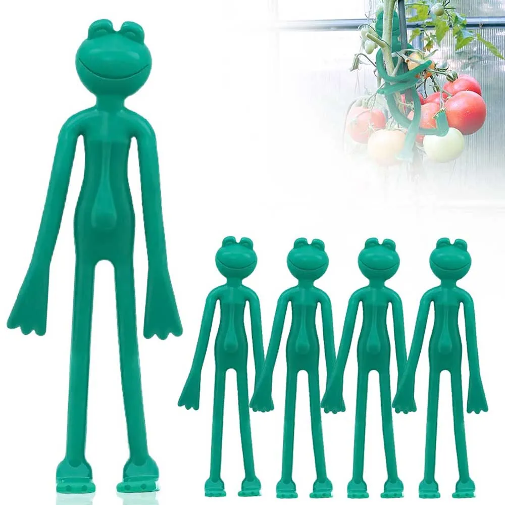 5pcs Green Frog Plant Stands, Suitable for Small Potted Plants And Budding Plants, Perfect Indoor Garden Decorations