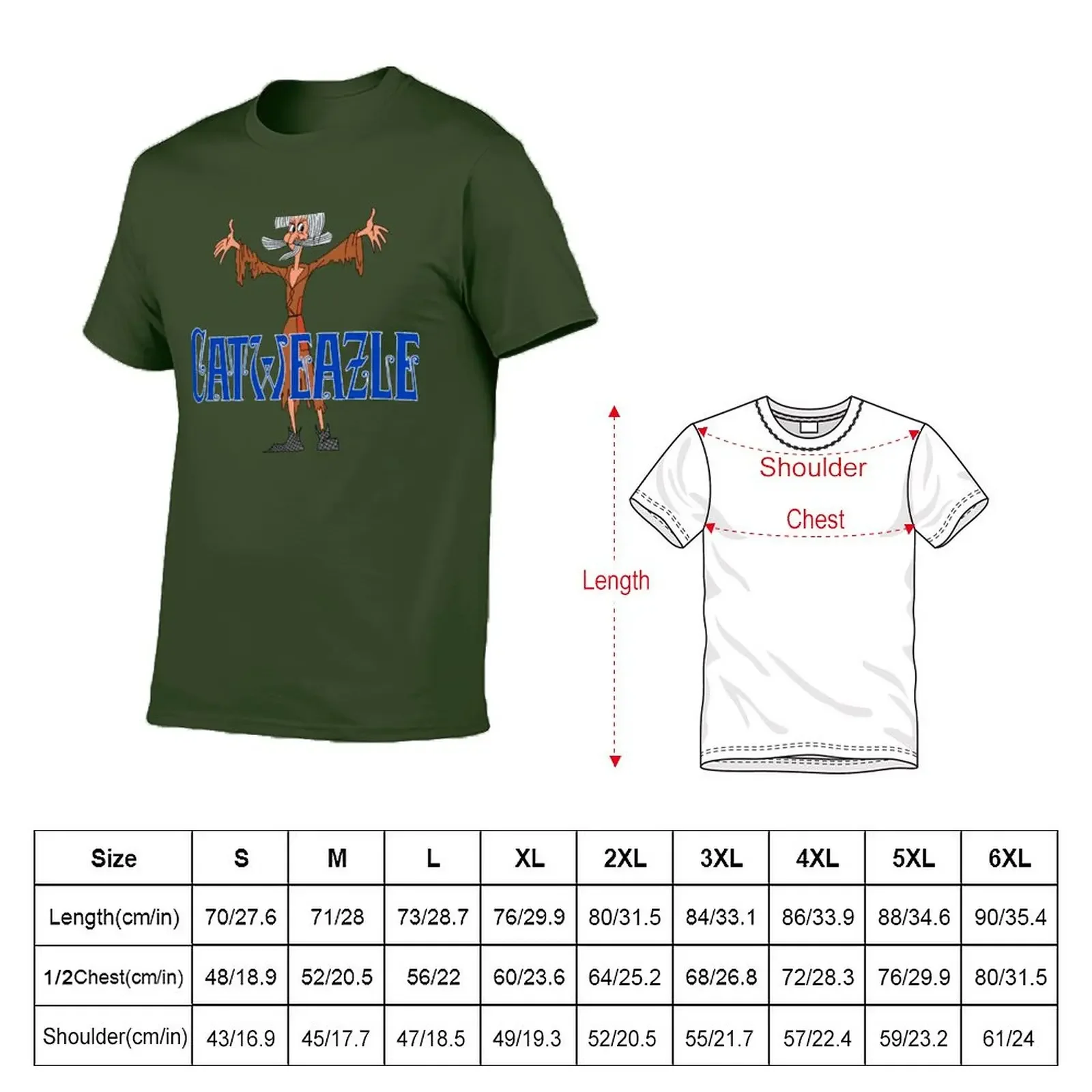 Catweazle Cartoon and Logo T-Shirt summer clothes sports fans cute clothes mens graphic t-shirts anime