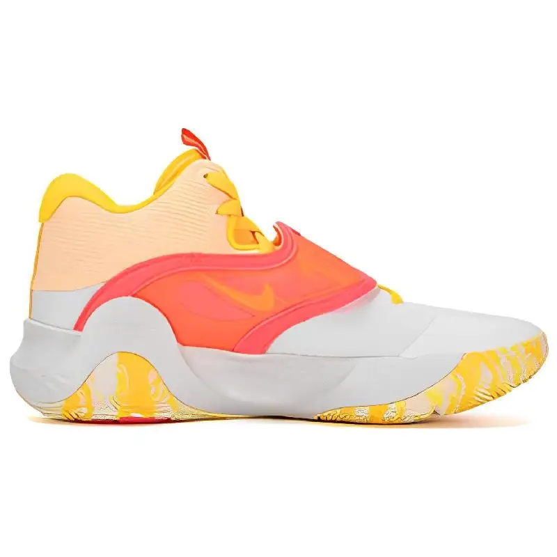 Nike Nike KD Trey 5 X Basketball Shoes Men Low-top Orange-yellow-gray Sneakers shoes DJ7554-100