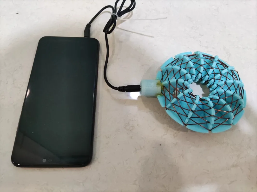 1Set Skeleton Rotating Magnetic Field Coil Electromagnetic Induction Coil Experimental Teaching Accessory