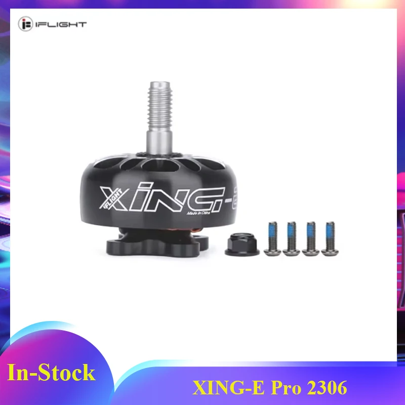 iFlight XING-E Pro 2306 1700KV 2450KV Integrated Brushless Motor 2~6S Lipo 5mm Steel shaft For 5inch Propeller Quadcopter Drones