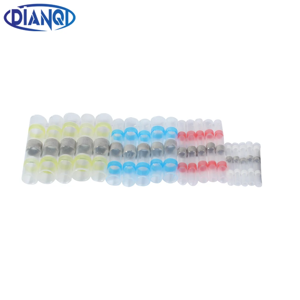 10/50PCS Thermal Shrinkage Electrical Car Wires Connector Solder Extrusion Terminals Block Cable Termination Wireway Clamping