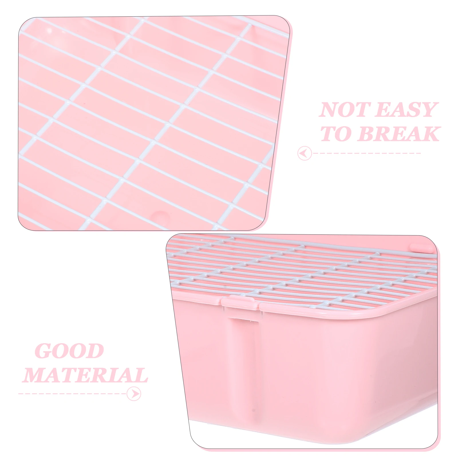 

Pet Toilet Wear-resistant Litter Box Plastic Bunny Potty Pan Triangle Rabbit Small Animal Rabbits Convenient Square