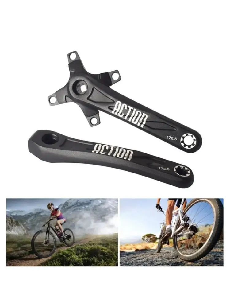  Mountain Bike Crankset Aluminum  Alloys Bicycles Crank Square Hole Bicycles Crankset  for City Bike, Folding Bike
