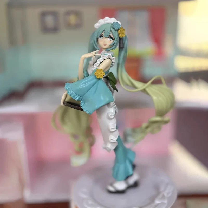 オリジナル風流初音ミク魅力的なデザートシリーズ抹茶アイスクリームさくらピンクミクアニメフィギュアおもちゃ装飾品モデル