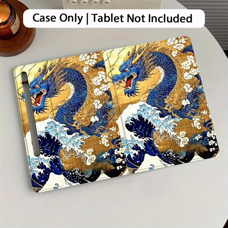 Trendy Anime Dragon Design Tablet Case For Samsung Galaxy Tab S7 S8 S9 S10 FE Plus 12.4 13.1 Inch