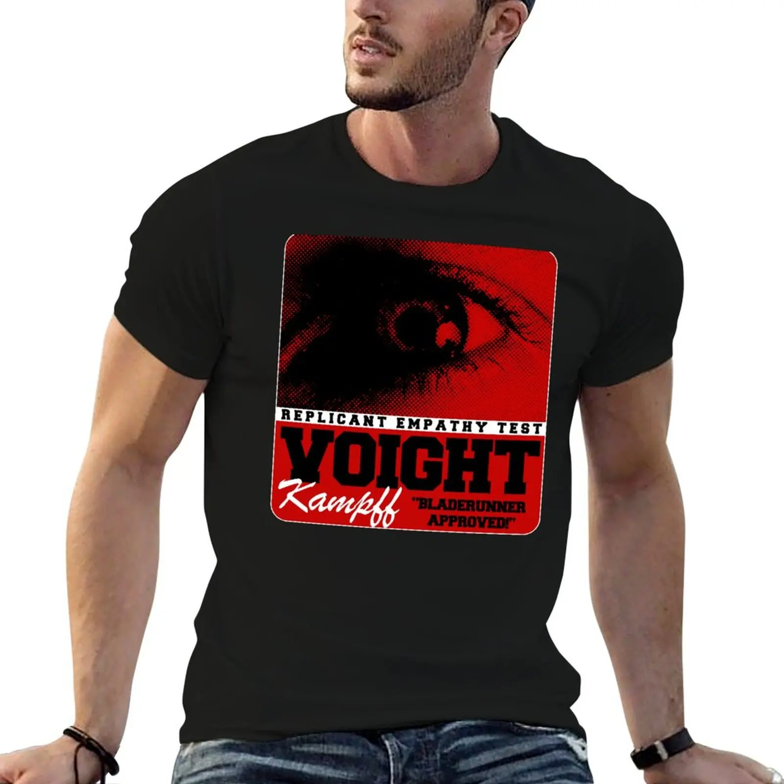 Voigt Kampff Replicant Empathy Test T-Shirt baggy shirts blacks outfits for men