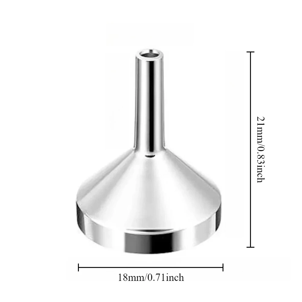 5/10pcs Aluminum Mini Funnel Liquid Dispenser Repeatable Portable Perfume Makeup Toner Kitchen Tools