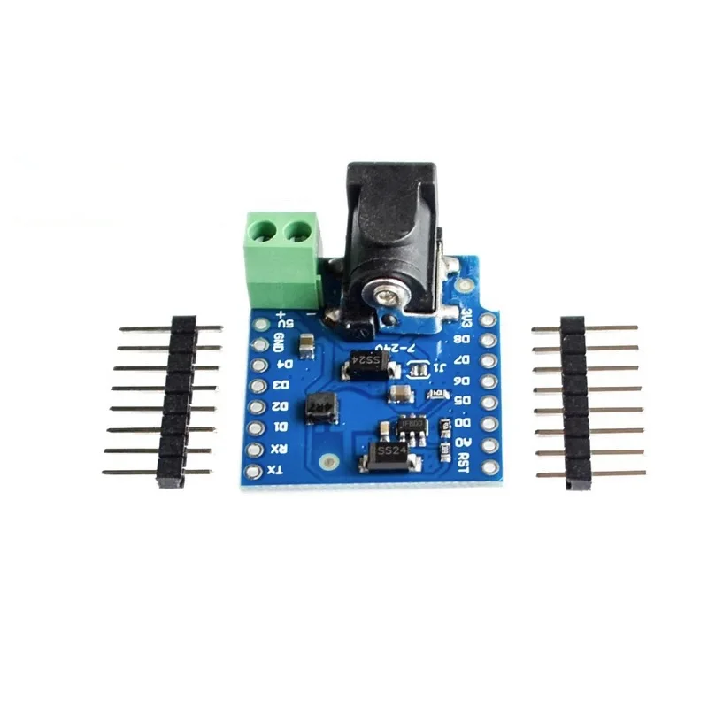 2~100Pcs DC Power Shield V1.1.0 DC Power Supply Module Compatible With D1 Mini Development Board Voltage Power Expansion Shield