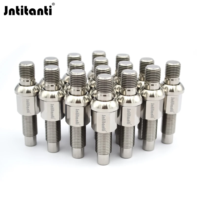 Jntitanti 20pcs Wheel stud kits M14*1.5mm racing ball seat Gr.5 titanium wheel stud conversion kits for VW AUDI Mercedes-Benz