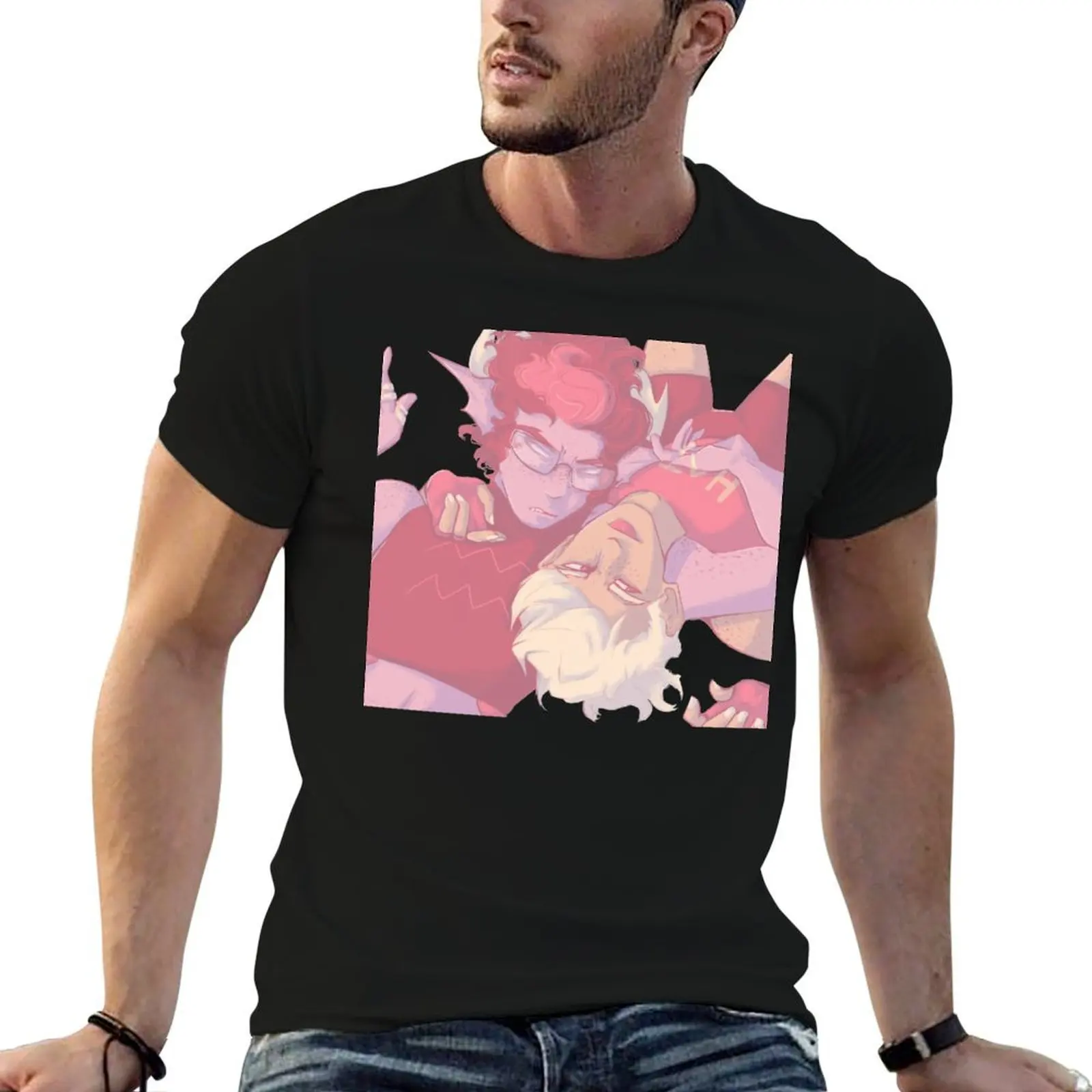 Homestuck Eridan Ampora Dirk Strider Eridirk Ranting T-Shirt t shirt man casual mens graphic t shirts man tshirt T-shirt