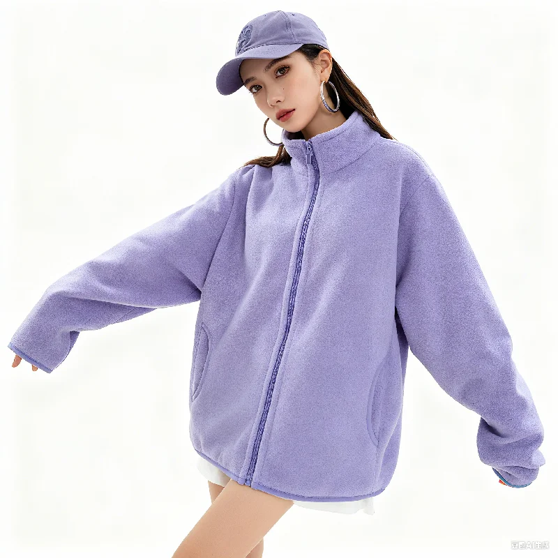 

Spring and Autumn Women's Outdoor Sports and Leisure Lamb Fleece Coat Trendy Versatile Thick Warm Windproof and Breathable Coat